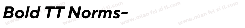 Bold TT Norms字体转换